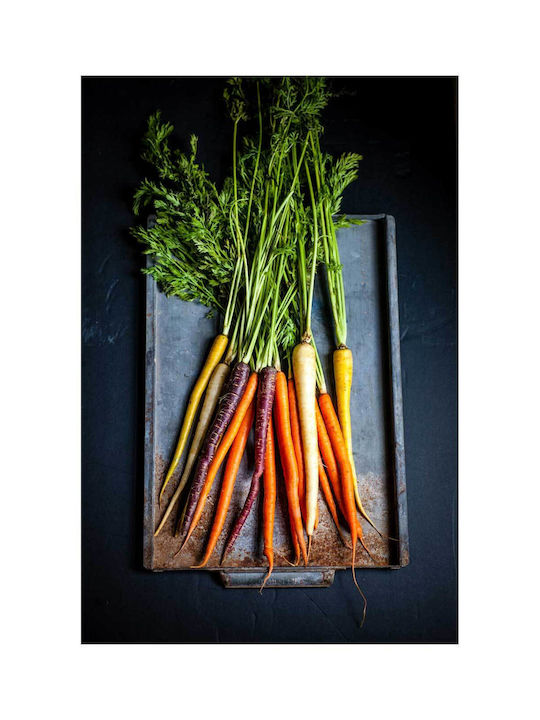 Panou Colorful Carrots On A Tray Polichrom Carote Tavă 70x100