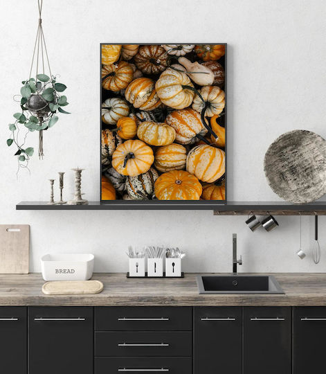 iLovePrints Gemälde Harvest Bunte Kürbisse Ernte 100x150