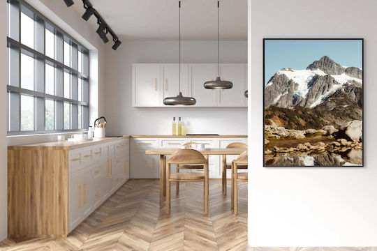 iLovePrints Mountain Reflection Gemälde 70x100