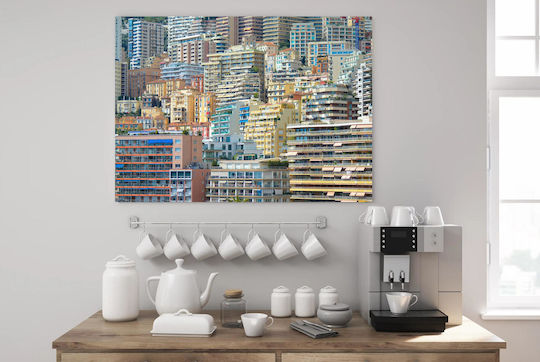 iLovePrints Gemälde Bunt Stadtlandschaft Urban 120x80