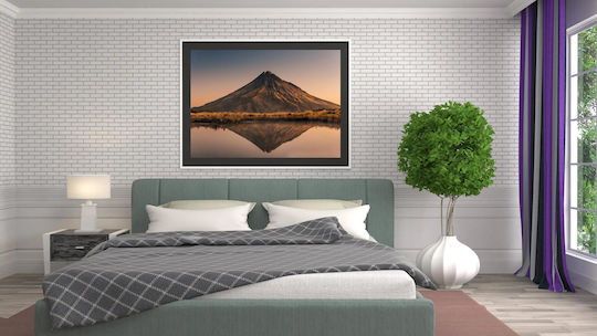 Serene Mountain Reflection Γαλήνια Αντανάκλαση Βουνού 1 σε Καμβά