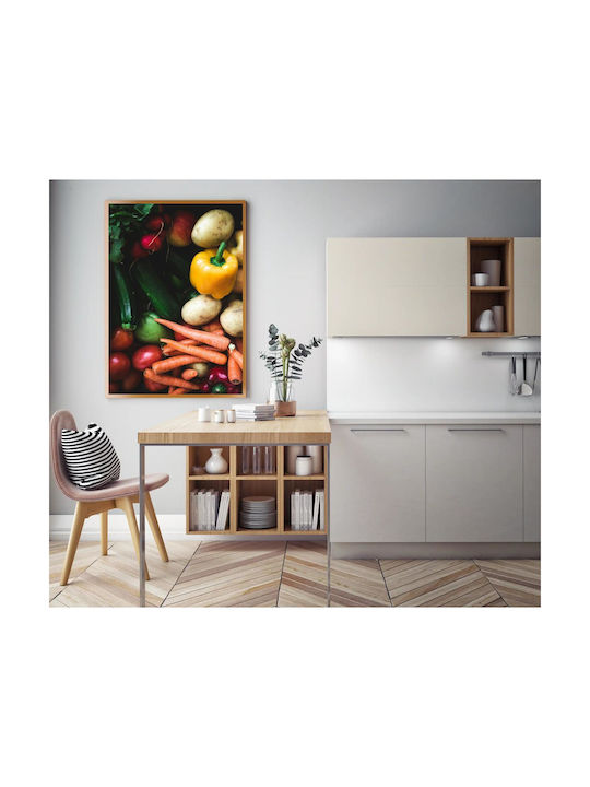 Painting Colorful Fresh Vegetables Multicolored Fresh Vegetables 70x100