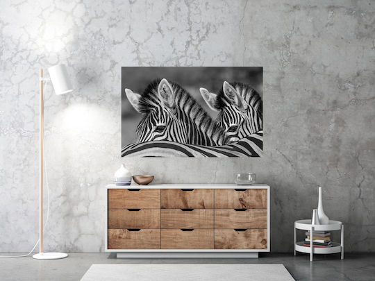 Panou Black White Zebre Alb-Negru 100x70