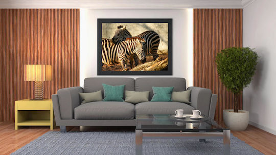Gemälde Zebras In Harmony Zebrastreifen Armonía 100x70