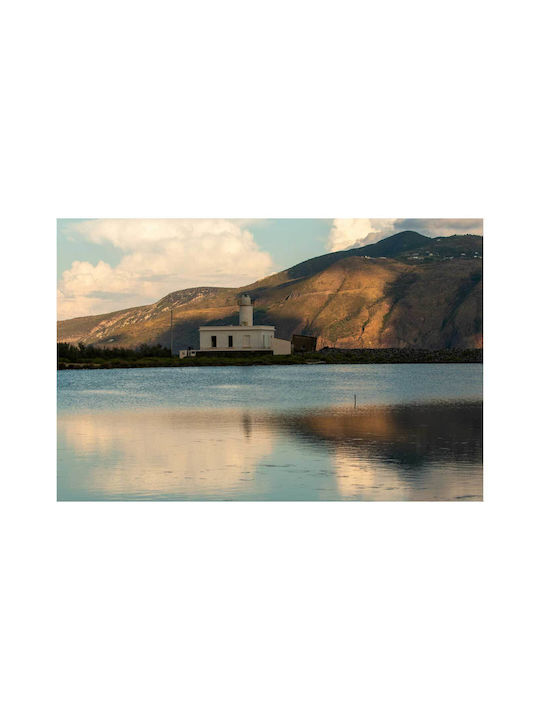 iLovePrints Lighthouse Gemälde By Mountain Färo Dipa Sto Vouno 100x70