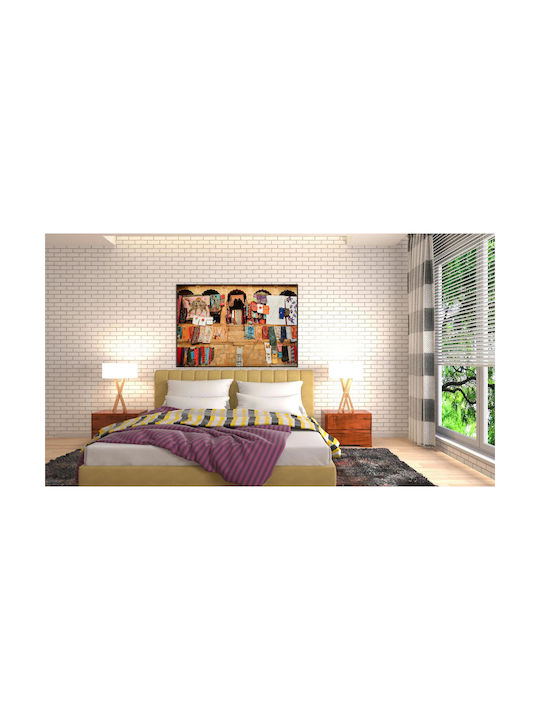 Панел Colorful Тъканна Експозиция В Традиционния Пазар 100x70