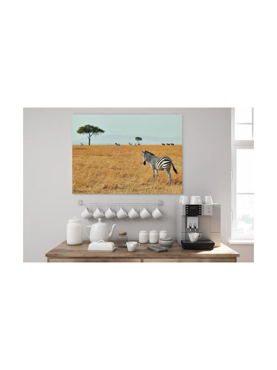 Панел Zebras In Savanna Зебри В Савана 100x70