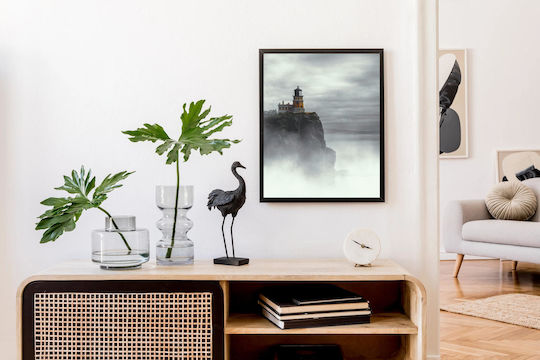 Painting Misty Lighthouse On A Cliff Misty Lighthouse On A Cliff 100x150
