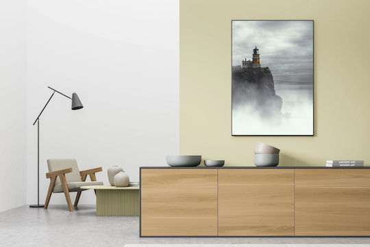 Painting Misty Lighthouse On A Cliff Misty Lighthouse On A Cliff 100x150