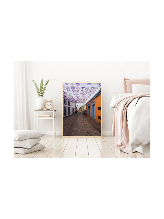 Панел Colorful Festive Street Многоцветен Празничен Път 70x100