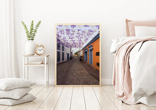 Πίνακας Colorful Festive Street Πολύχρωμος Εορταστικός Δρόμος 70x100 Πίνακας Colorful Festive Street Πολύχρωμος Εορταστικός Δρόμος 70x100