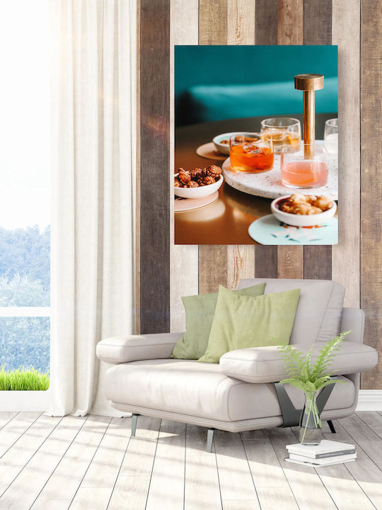 Painting Colorful Drinks Snacks Multicolored Drinks Snacks 70x100