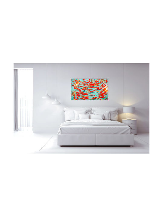 Панел Colorful School Fish Многоцветно Училищно Рибки 100x70