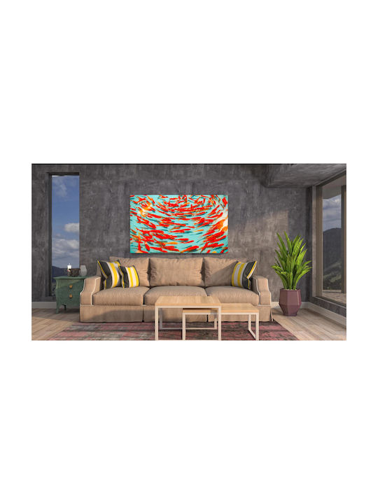 Панел Colorful School Fish Многоцветно Училищно Рибки 100x70
