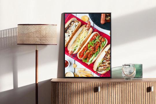 Πίνακας Colorful Hot Dogs Πολύχρωμα Χοτ Ντογκ 70x100 Πίνακας Colorful Hot Dogs Πολύχρωμα Χοτ Ντογκ 70x100