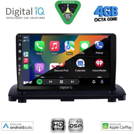 Digital IQ Car Audio System for Volvo XC 90 2002-2014 Bluetooth USB WiFi GPS Apple CarPlay Android Auto with 9" Touch Screen