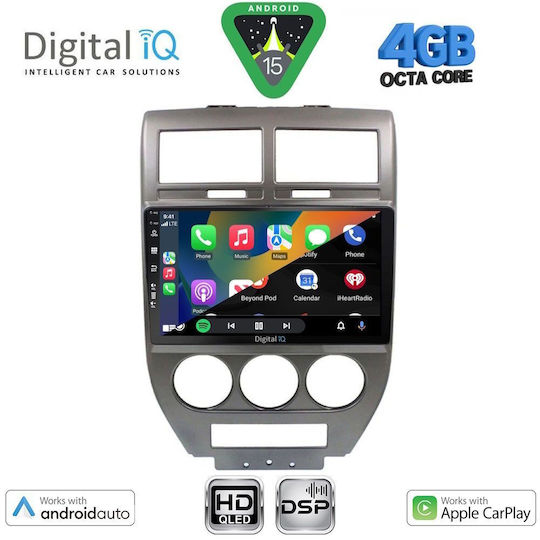 Digital IQ Ηχοσύστημα Αυτοκινήτου για Jeep Compass / Patriot 2007-2016 (Bluetooth/USB/WiFi/GPS/Apple-Carplay/Android-Auto) με Οθόνη Αφής 10"