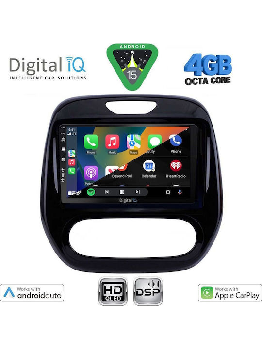Digital IQ Car Audio System for Renault Captur 2013-2019 (Bluetooth/USB/WiFi/GPS/Apple CarPlay/Android Auto) with 9" Touch Screen