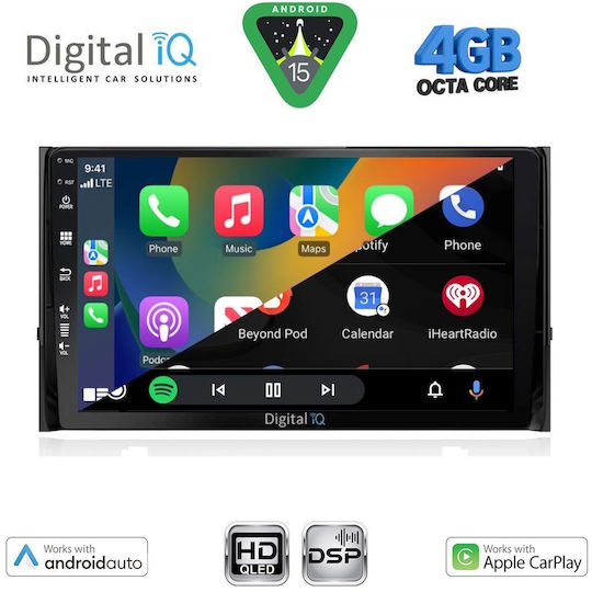 Digital IQ Ηχοσύστημα Αυτοκινήτου για Skoda Karoq / Kodiaq 2016+ (Bluetooth/USB/WiFi/GPS/Apple-Carplay/Android-Auto) με Οθόνη Αφής 10"