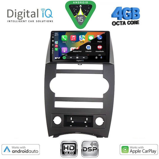 Digital IQ Ηχοσύστημα Αυτοκινήτου για Jeep Commander 2007-2009 (Bluetooth/USB/WiFi/GPS/Apple-Carplay/Android-Auto) με Οθόνη Αφής 9"