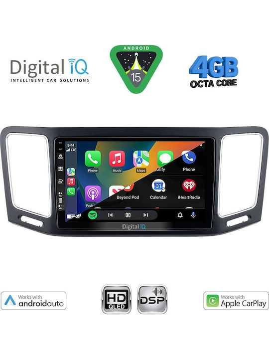 Digital IQ Car Audio System for Volkswagen Sharan 2011-2023 Bluetooth USB WiFi GPS Apple CarPlay Android Auto with 9" Touch Screen
