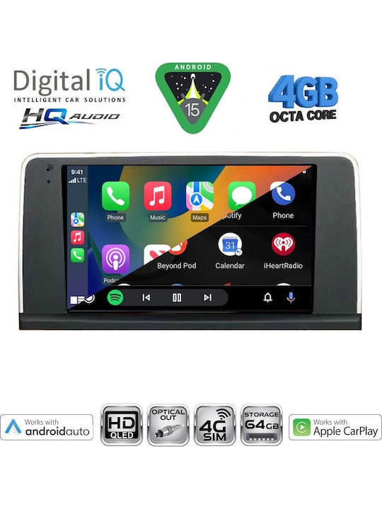 Digital IQ Car Audio System for BMW X5 (E70) / X6 (E71) 2013-2016 (Bluetooth/USB/WiFi/GPS/Apple CarPlay/Android Auto) with 9" Touch Screen