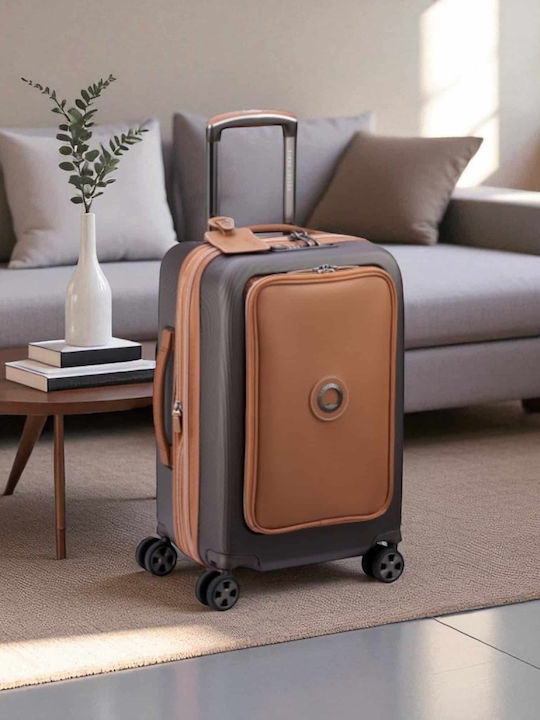 Delsey Chatelet Air 2.0 Cabin Travel Suitcase Brown Height 55cm