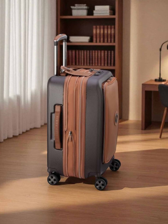 Delsey Chatelet Air 2.0 Cabin Travel Suitcase Brown Height 55cm
