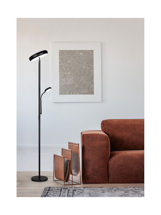 Trio Lighting LED Floor Lamp H183xL28cm Black