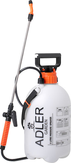 Adler Pressure Sprayer with 5lt Capacity 2.5bar in White Colour