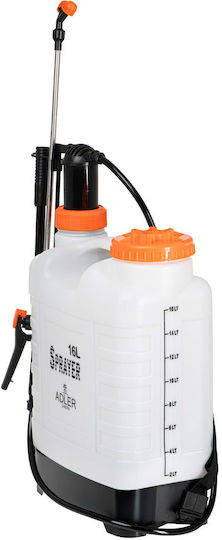 Adler Pulverizator cu Rucsac cu Capacitate de 16l 3bar în Culoare Gri