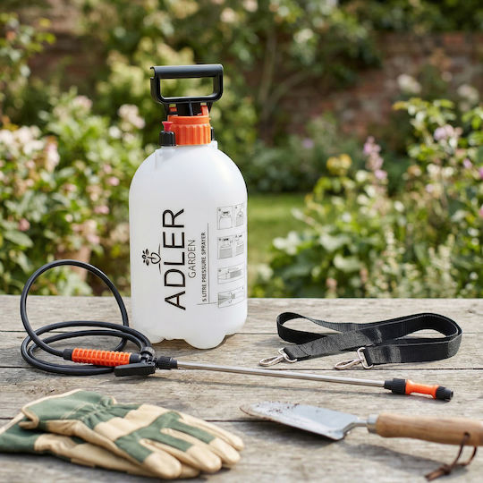 Adler Pressure Sprayer with 5lt Capacity 2.5bar in White Colour