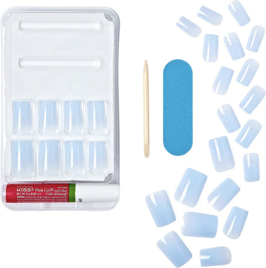 Kiss Nail Tips in Light Blue Color FJC03C