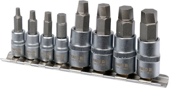 Yato Spiral Wrenches Machined Screw 1 4"-3 8" Set 8pcs