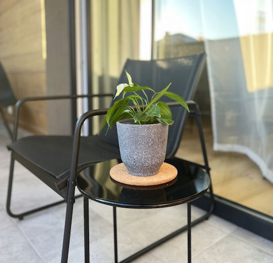 Polnix Vintage Plant Pot Ceramic Black