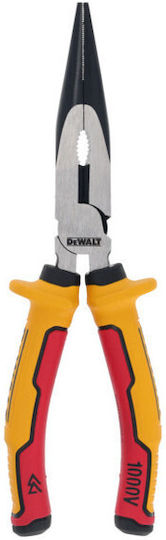 DEWALT Straight Electrician Long Nose Plier Length 200mm