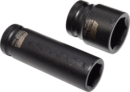 AWTools Long Pneumatic Sockets with 1/2" Frame Host Set 40 Pieces