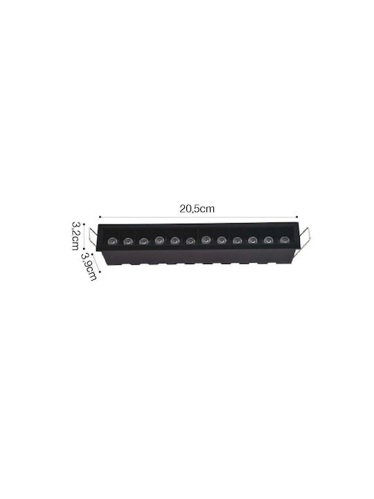 Inlight LED Ρυθμιζόμενο Λευκό Σποτ