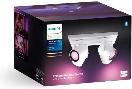 Philips Argenta Σποτ με 4 Φώτα σε Λευκό Χρώμα