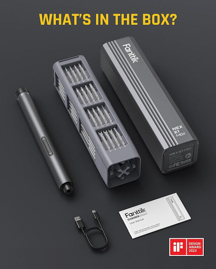 Fanttik Κατσαβίδι Μπαταρίας 3.7V 1x0.35Ah