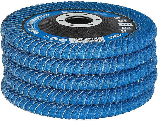 Δίσκος Λεπίδων Cyrkon 125mm P60 Λείανση Ραφών Ακμών 5/100