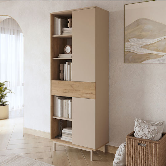 Βιβλιοθήκη Μπεζ 72x35x189εκ. STE-015952-P15952 Βιβλιοθήκη Μπεζ 72x35x189εκ. STE-015952-P15952