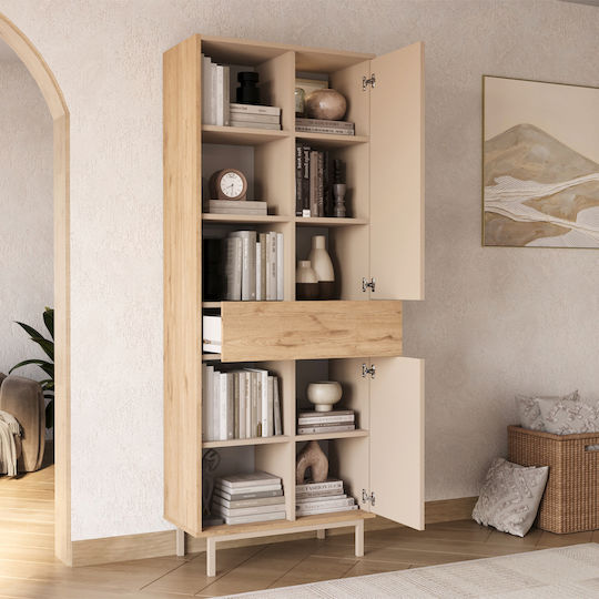 Bücherregal Beige 72x35x189cm