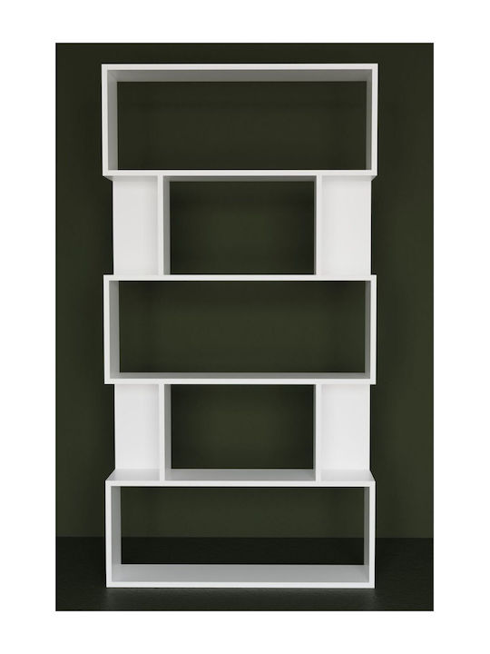 White Bookcase 90x20x175cm