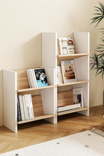 Multicolour Bookcase 44x25x90cm