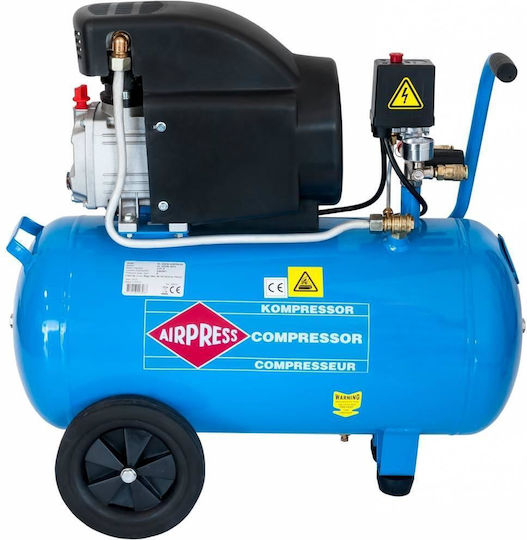 Airpress Μονοφασικό Κομπρεσέρ Αέρος με Αεροφυλάκιο 50lt