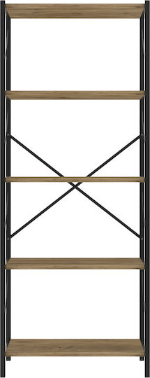Βιβλιοθήκη Καφέ 60x30x150εκ.