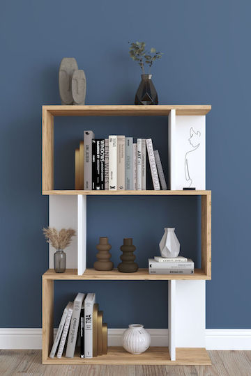 Bücherregal Weiß 109x72x22cm