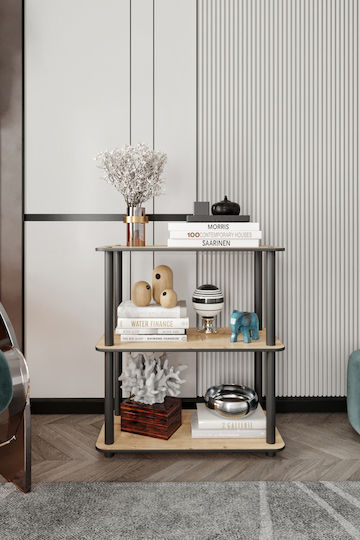 Βιβλιοθήκη Καφέ 60x30x60εκ. STE-016327-P16327 Βιβλιοθήκη Καφέ 60x30x60εκ. STE-016327-P16327