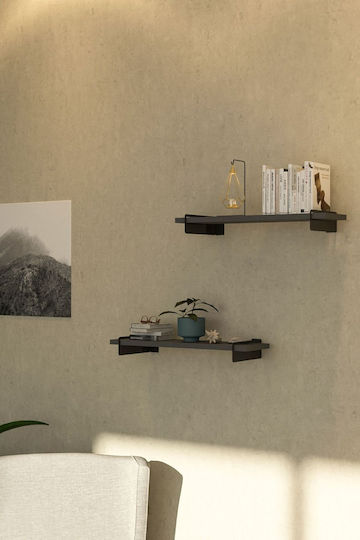 Wall Shelves White 2 Pieces